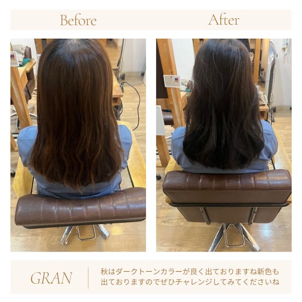 お客様髪質改善データ1979（秋のお勧めカラー）
