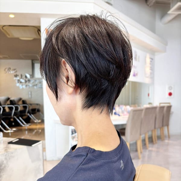 大人可愛い30代40代50代貴田博彦ショート 52