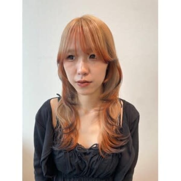 【キツネカラー🦊】10代20代/裾カラーハイトーン/狐