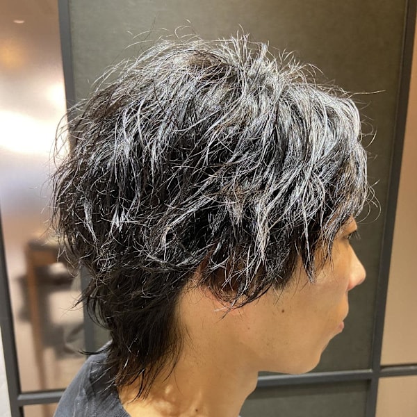 メンズパーマ☆ツイスパゆるめ|半個室型美容室 Sourire 馬出店