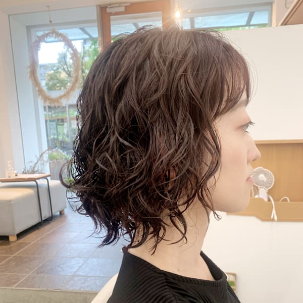 顔まわり可愛くレイヤー＋エアーウエーブ＋肩上ボブ|co-kyu 袋町