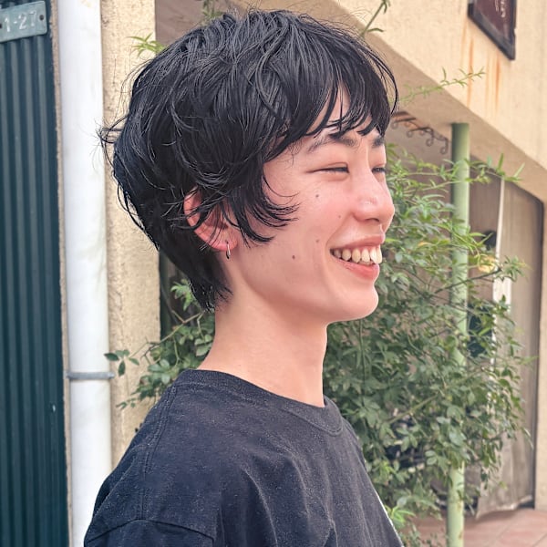 ショートゆるふわパーマ|ELLYLONDON 垂水店