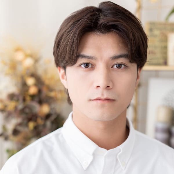 ツーブロック前髪パーマ暗髪テーパーフェード チャコールグレー|COVER HAIR bliss【カバーヘア ブリス】戸田公園/戸田公園西口店