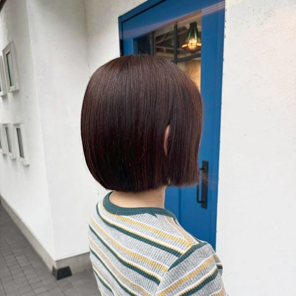 【katachi】担当日野　ボブ×艶ベージュ|katachi byAnge 長町南店