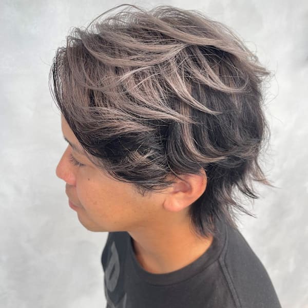 メンズショート/ハイライトバレイヤージュ