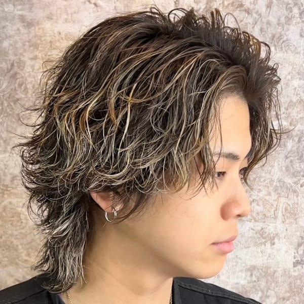 桜木町　メンズパーマ　ハイライト|GORILLA BISCUITS