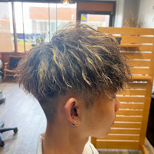 マッシュ＋メッシュ＋パーマ|SKY FIELD HAIR