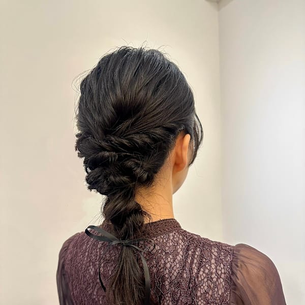 池袋 ヘアセット ヘアアレンジ お呼ばれヘア 編み下ろし♪