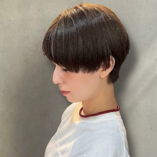 ハンサムショート × greige color|mini