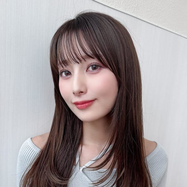 暗髪×髪質改善で憧れのツヤ髪に♪ワンカールセミロング|AFLOAT/L 錦糸町【アフロートエル】