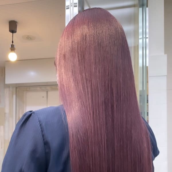 透明感イルミナカラー高彩度カラー大人可愛いピンクラベンダー