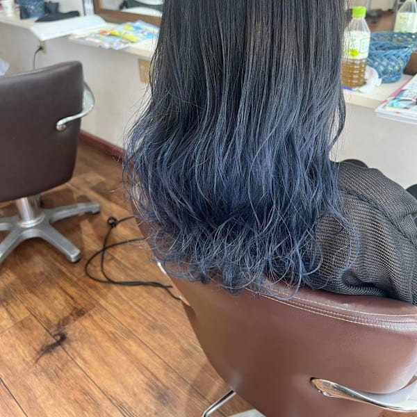 cloud hair 東照宮店×青のグラデーション