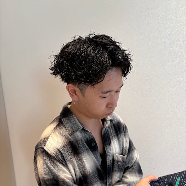 メンズツイストスパイラルパーマ