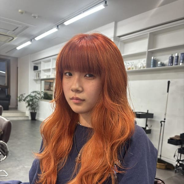 オレンジカラー/ダブルカラー/ブリーチカラー/ハイトーン