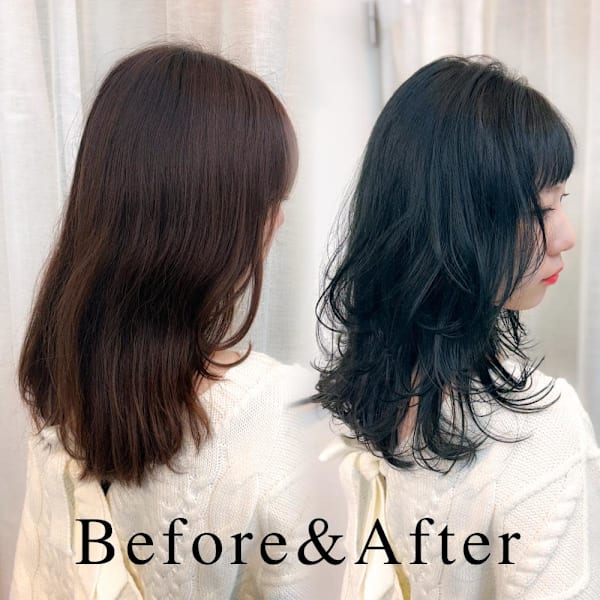 『Before&After』フェイスレイヤー&オン眉