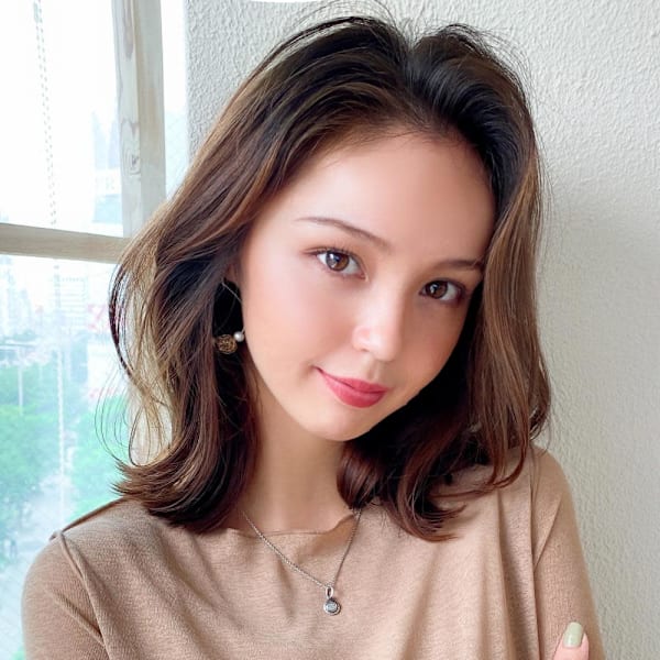 2wayバングで小顔に見えるフェイスレイヤーで作るくびれヘア|AFLOAT/L 錦糸町【アフロートエル】