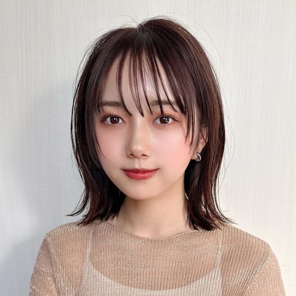 2wayバングで小顔に見えるフェイスレイヤーで作るくびれヘア|AFLOAT/L 錦糸町【アフロートエル】
