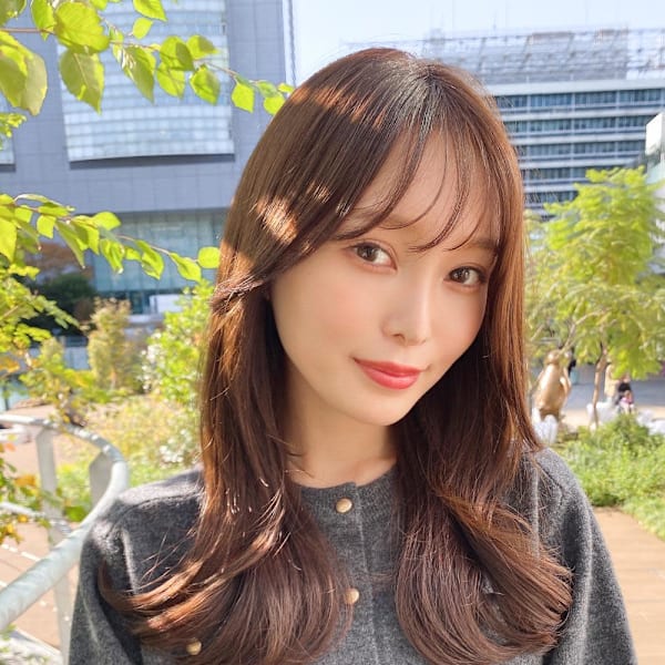 暗髪×髪質改善で憧れのツヤ髪に♪ワンカールセミロング|AFLOAT/L 錦糸町【アフロートエル】