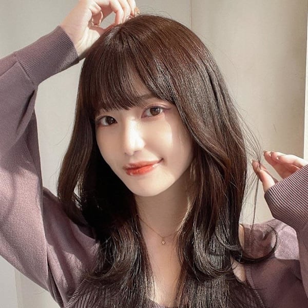暗髪×髪質改善で憧れのツヤ髪に♪ワンカールセミロング|AFLOAT/L 錦糸町【アフロートエル】