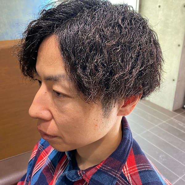 ツーブロックスパイラルパーマ