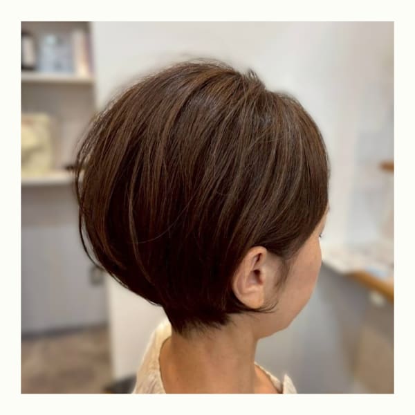 大人丸みショート|hair+make CLEAR
