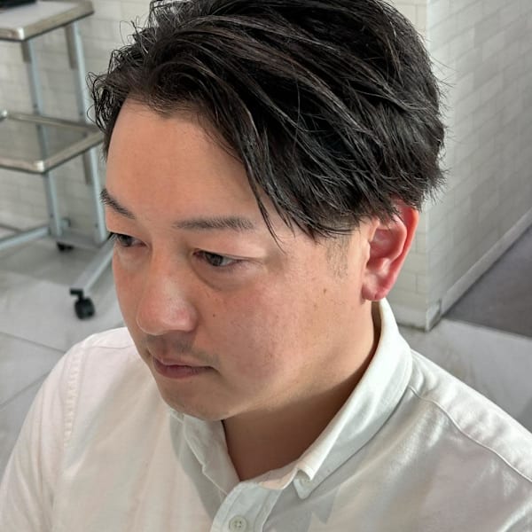 伸ばしながらできるかきあげアップバング!