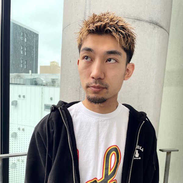 メンズ スパイキーショート ※ブリーチ有