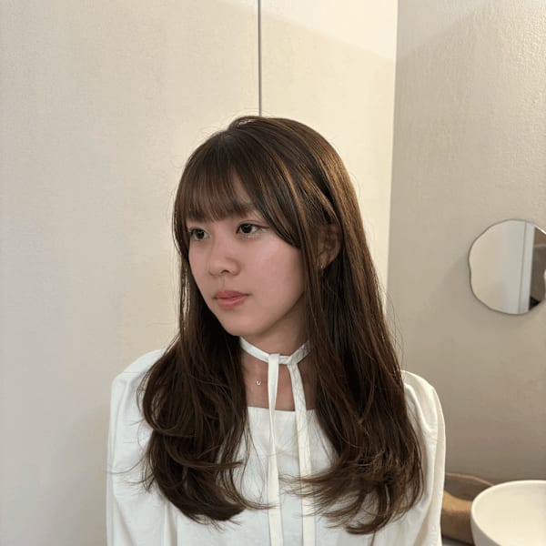 オリーブカラー［酸性ストレート/ヘアセット]|re’ll*花屋併設の美容院*