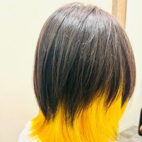 インナーカラー・ウルフカット