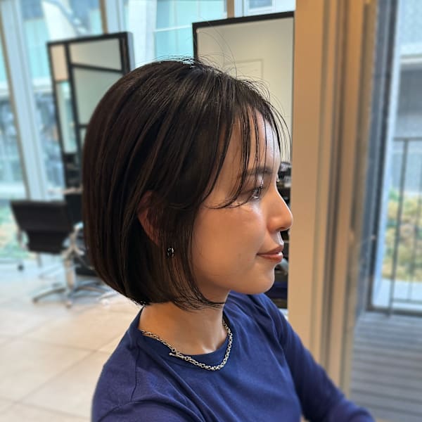 【SPADIC大阪梅田店】シースルーバングボブへア