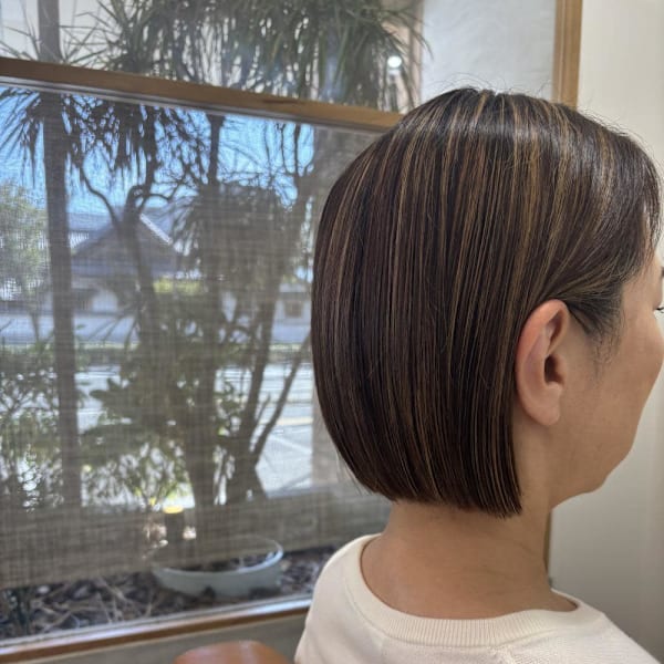 ミニボブ|半個室 rire hair 箱崎店