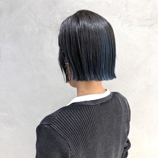 ボブ/ハイライト/酸性ストレート