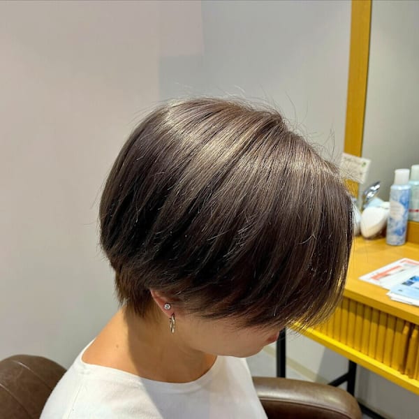 ショート×アッシュグレージュ|lei marichi ray