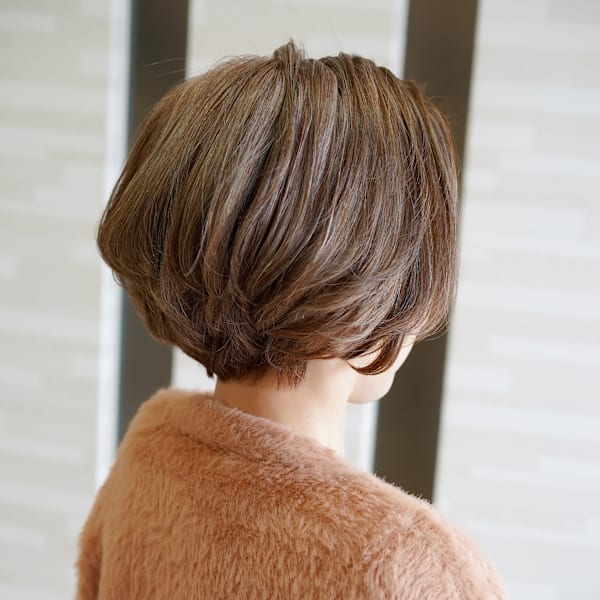 【40・50・60代】白髪ぼかし×ミルクティーブラウンショー