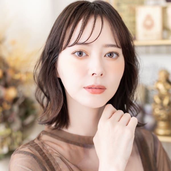 くせ毛風シースルーバングセミウェットヘア　チャンモリパーマ|COVER HAIR bliss【カバーヘア ブリス】上尾/上尾西口店