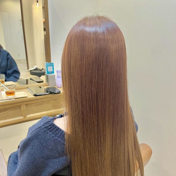 髪質改善カラー/サンドベージュ|半個室型美容室 Sourire 野芥店