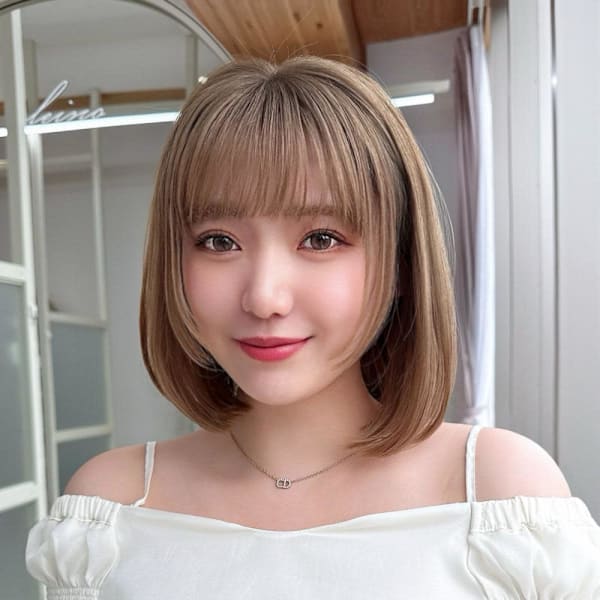 30代40代の明るい白髪染めで垢抜ける結べるレイヤー|AFLOAT/L 錦糸町【アフロートエル】