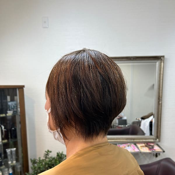 ショートの縮毛矯正
