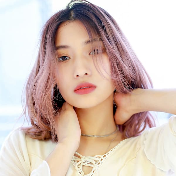 【La fith】シアーピンク×Aラインボブ