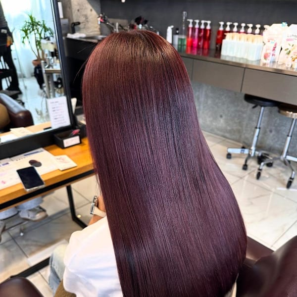 髪質改善カラー/艶カラー/透明感カラー