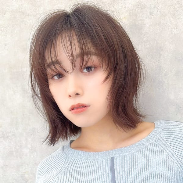 【La fith】くびれボブ×レイヤーカット×ココアベージュ|La fith hair santie 広島駅前店