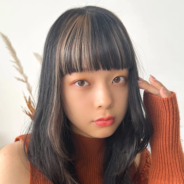 【La fith】マロンベージュ×前髪インナーカラー