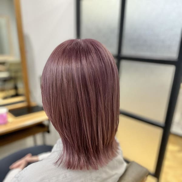 ブリーチ2回使用ペールピンク