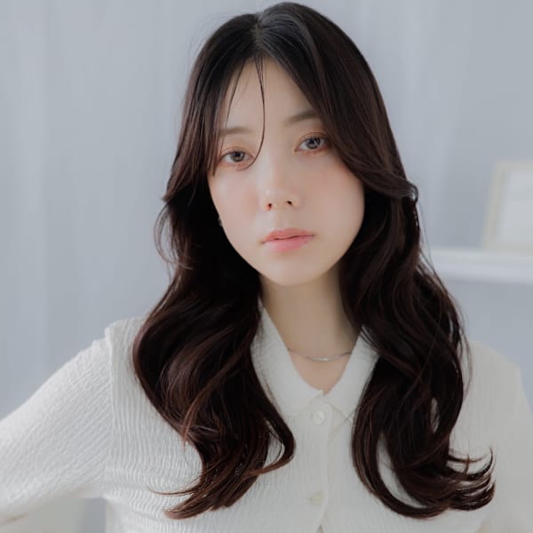 かき上げバング大人美人モテ髪韓国風巻き チャンモリパーマ|COVER HAIR 【カバーヘア】 上尾/上尾西口店