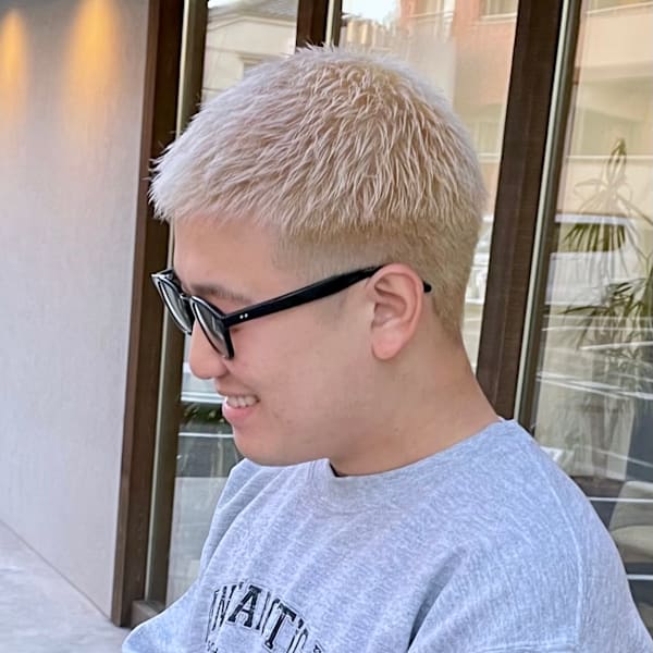 #ブロンド#ホワイト#ハイトーン#フェード