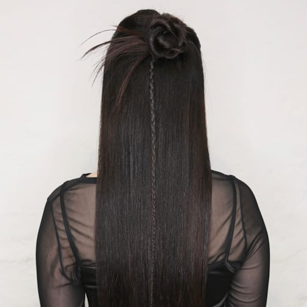 カチモリハーフアップ