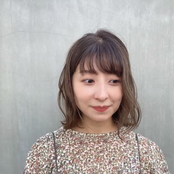 ゆるっとボブ×透明感ベージュ