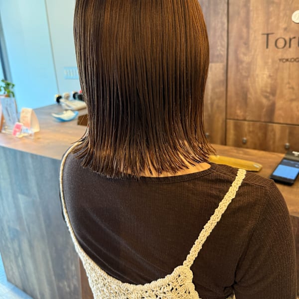 まとまるミディアムボブ−ツヤがウリな美髪ボブ|Toruve 横川