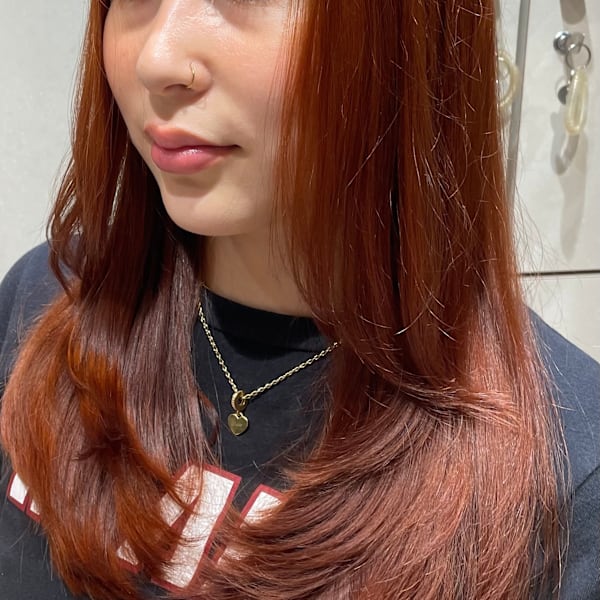 レッドカラー×レイヤースタイル