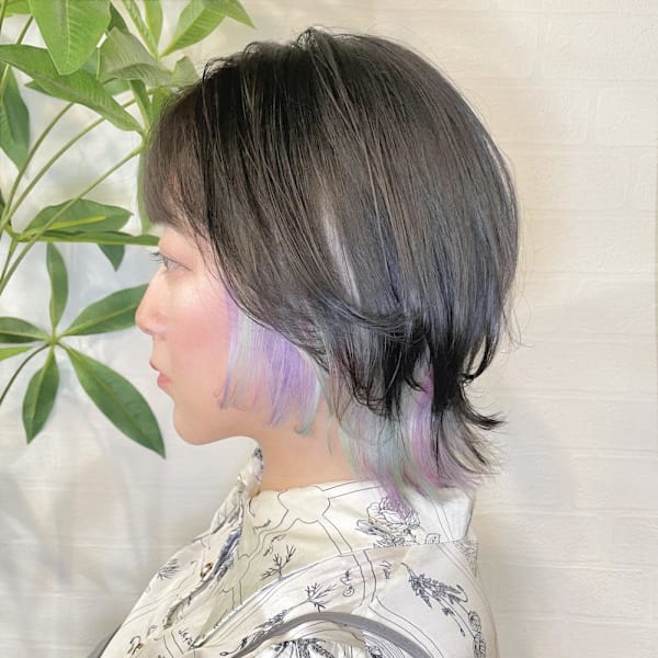 シャボン玉カラーウルフ【飯田淳平】Re:ta Hair|Re:ta Hair